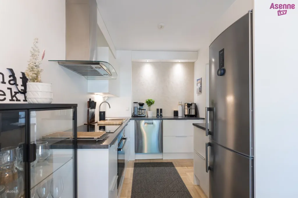 Cuisine - Modernised Apartment with Sauna in Emola, Mikkeli