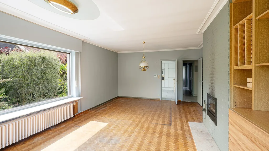 Séjour - Bungalow Rustique avec Jardin à Ramskapelle