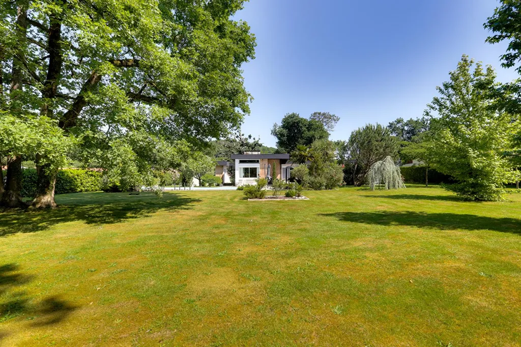 Garden - Architectural Villa with Pool in Labatut