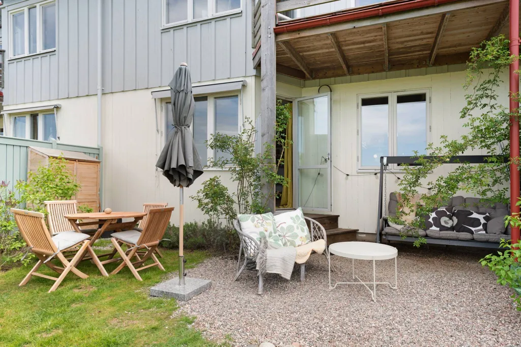 Terrace - Apartment with Garden in Nibble Skogsbrynsby