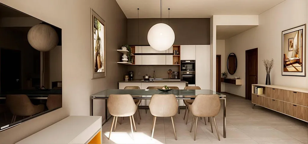 Söögituba - Modern Apartment with Balcony in Mantua