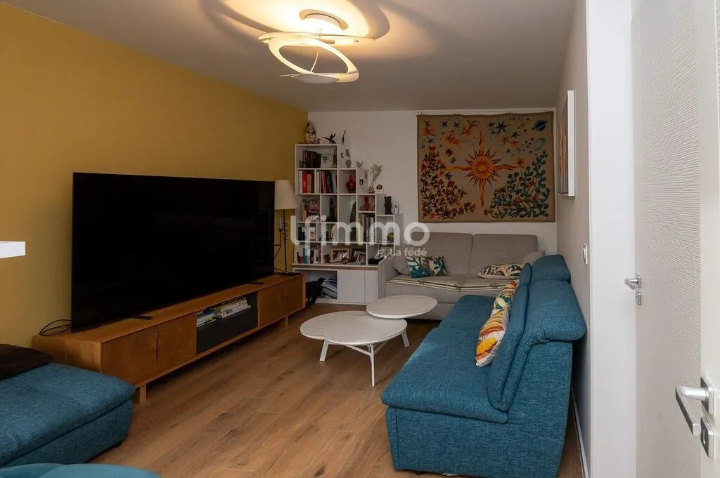 Living Room - Attic Apartment with Large Terrace in Schiltigheim