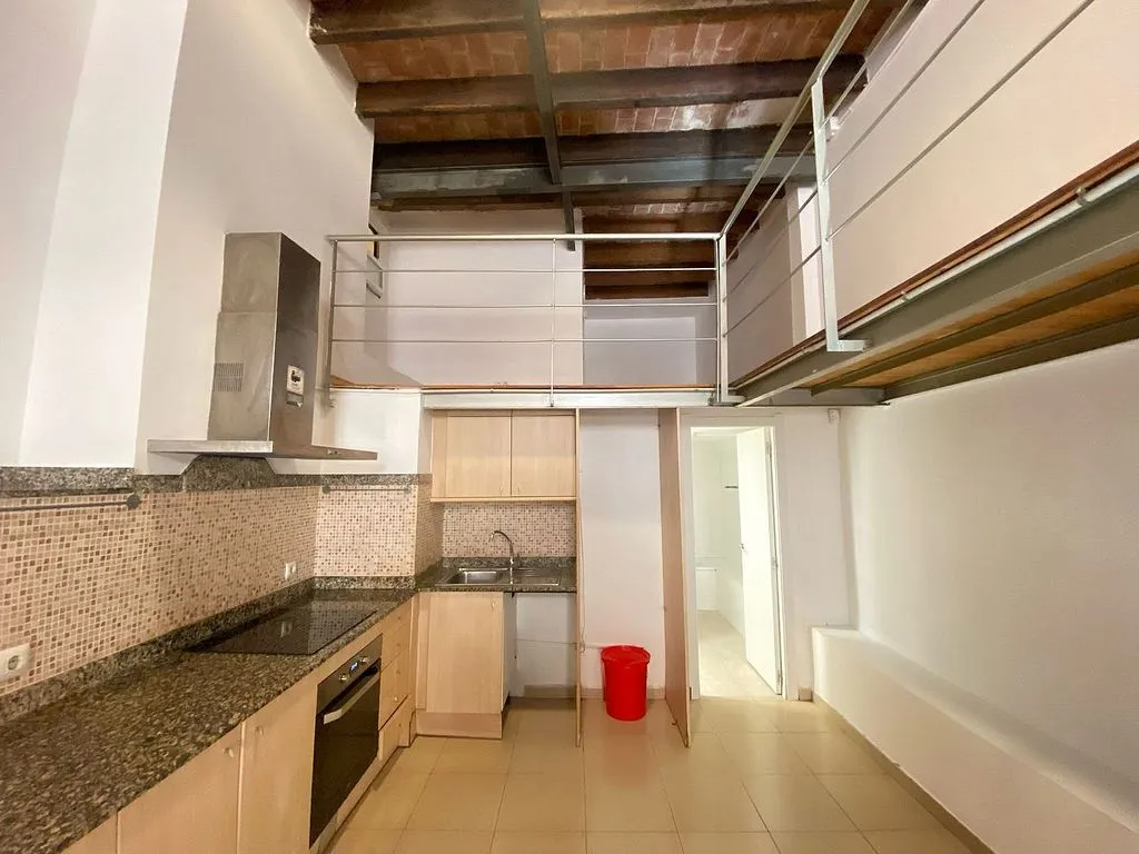 Köök - Loft with Montjuïc View in El Poble Sec