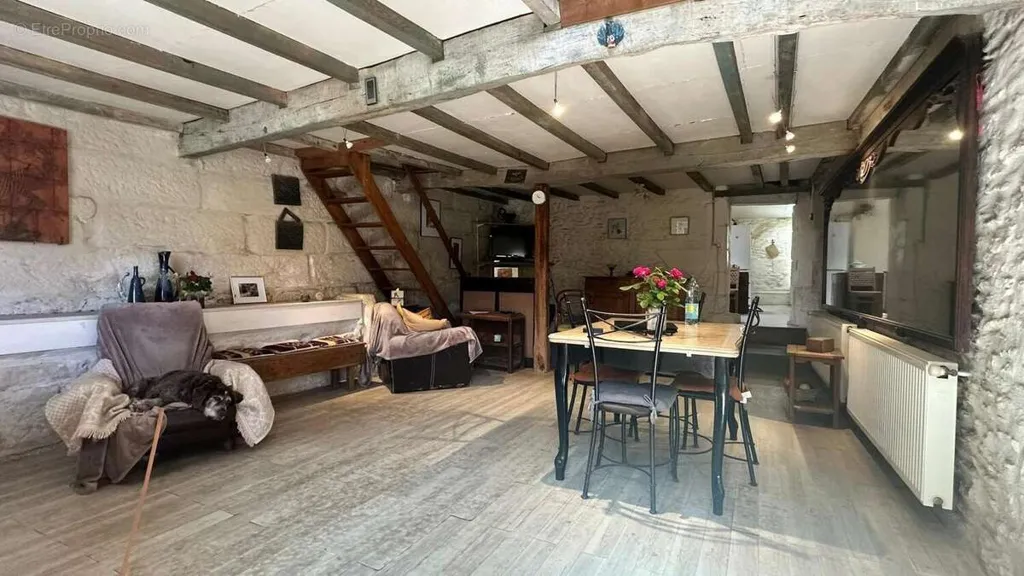 Séjour - Ensemble Immobilier avec Jardin à Chaniers