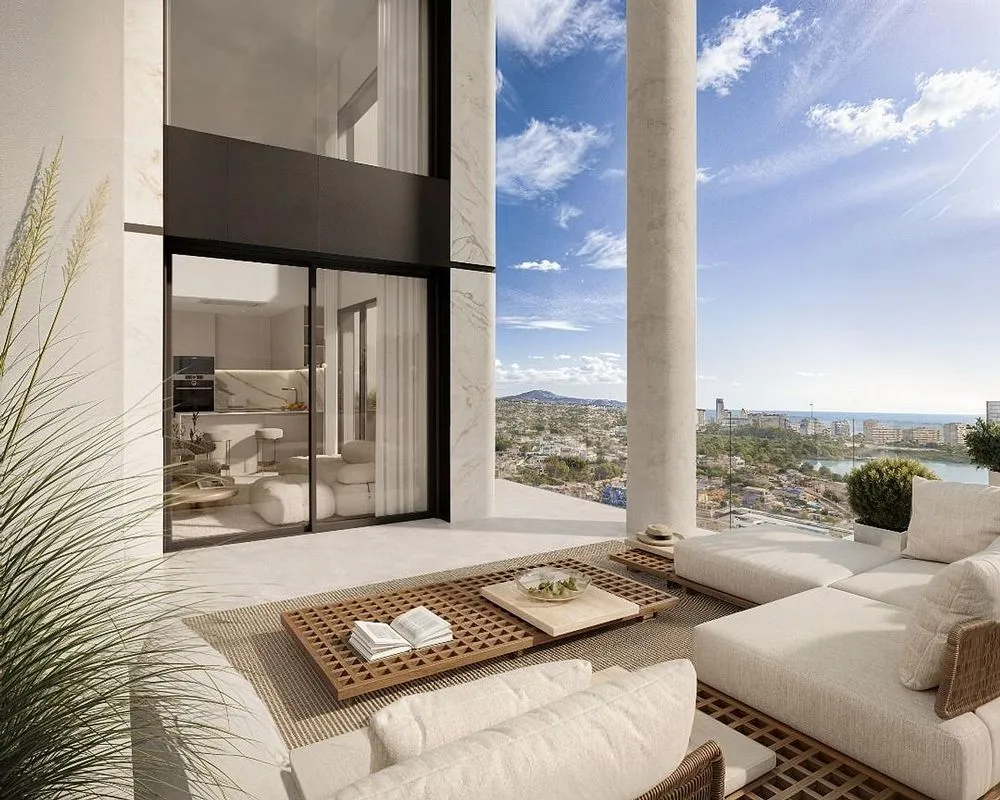 Terrass - Penthouse with Pool in Calpe's Levante Zone