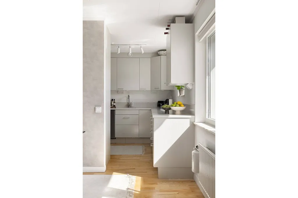 Kitchen - Renovated Apartment with Balcony in Kungsbacka