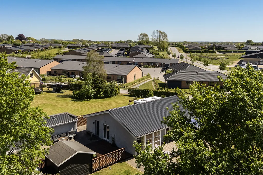 Vue aérienne - Single-Storey Villa with Terraces in Middelfart