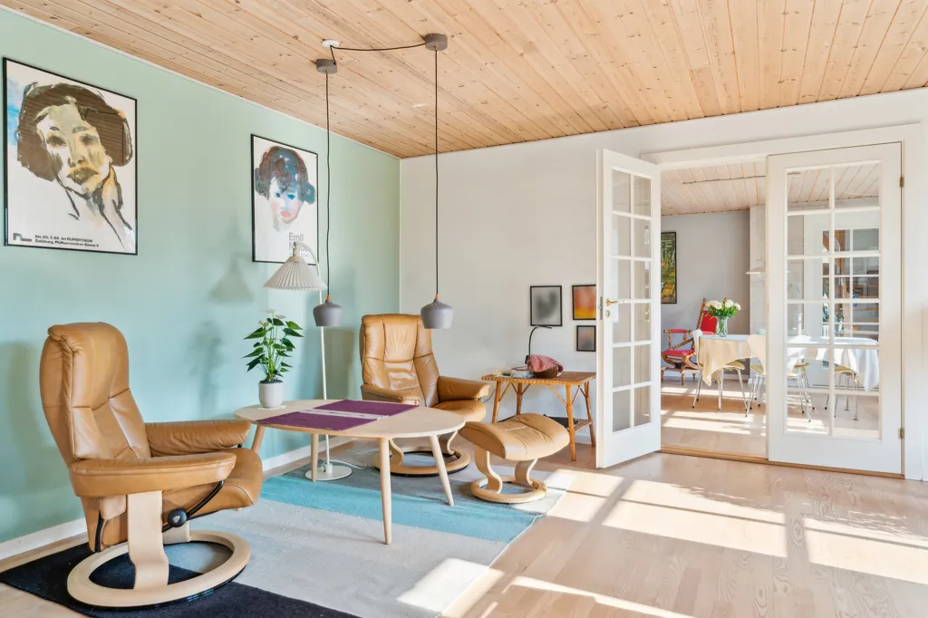 Séjour - Villa with Garden in Mellerup, Randers