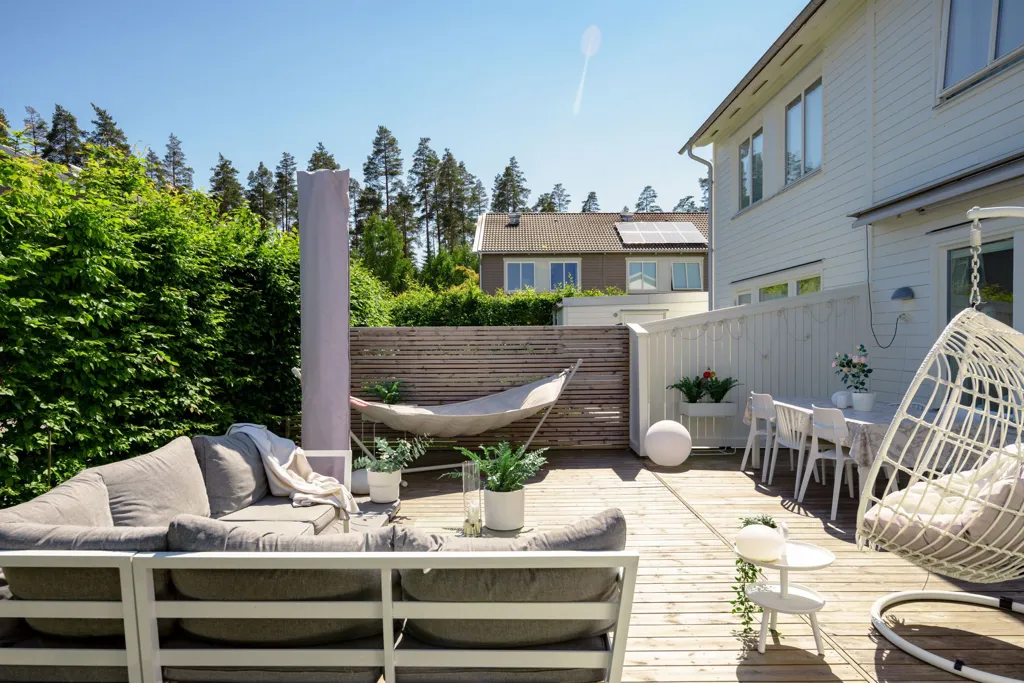 Terrasse - Apartment with Solar Panels in Vikaholm