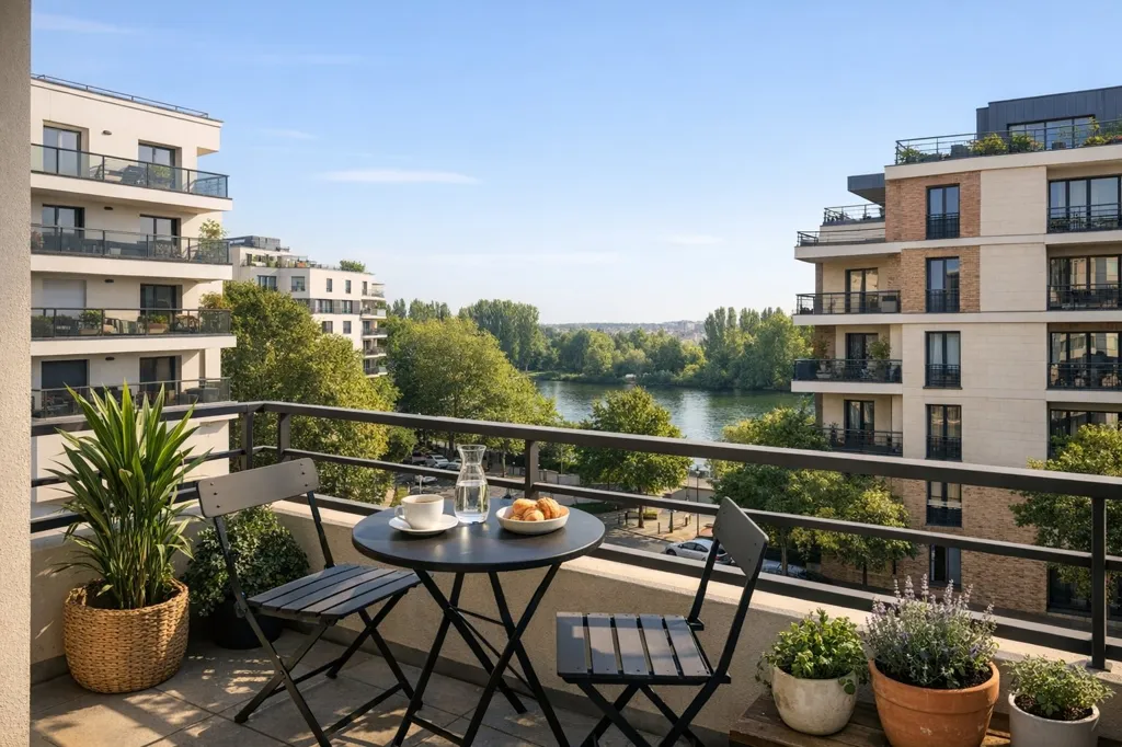 Balcone - New Neoclassical 4-Bedroom in Champigny-sur-Marne