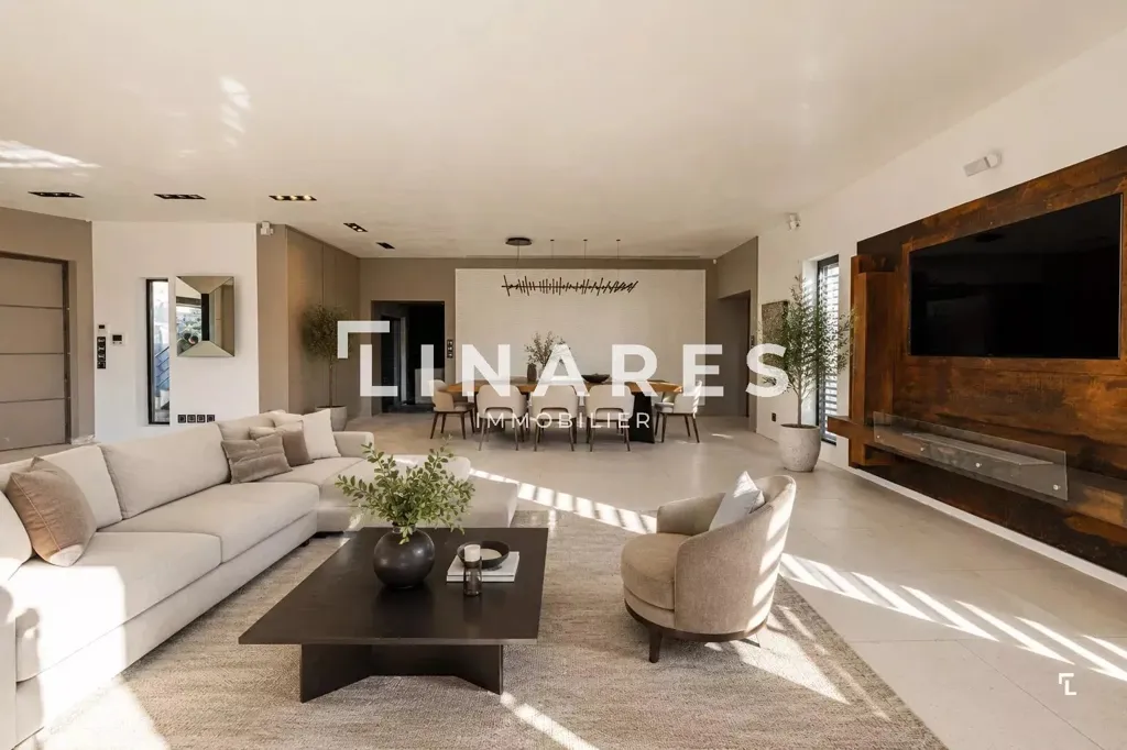 Séjour - Villa Contemporaine avec Piscine à Allauch