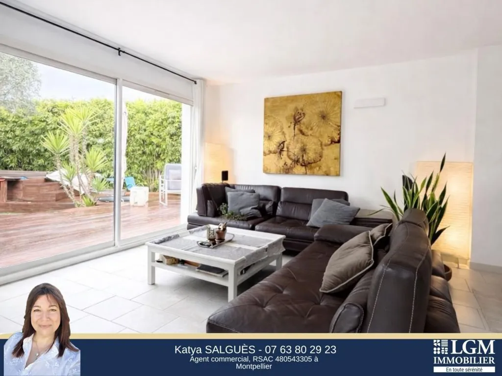 Séjour - Villa 4 Chambres avec Jardin à Baillargues