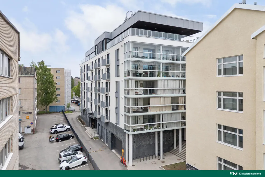 Vue aérienne - Modern Apartment with Balcony in Helsinki