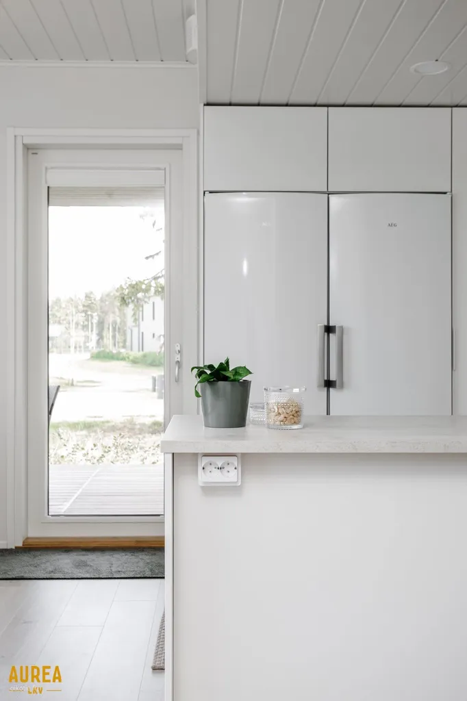 Kitchen - Modern Apartment with Sea View in Oulu