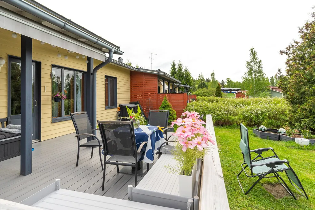 Terrasse - Modern Bungalow with Garden in Lempäälä