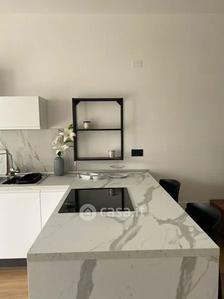 Köök - Modern Flat with Terrace in Salerno