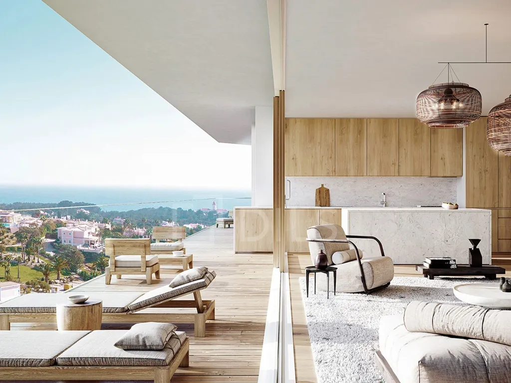 Living Room - Luxury Apartment with Beach Proximity in Lagoa