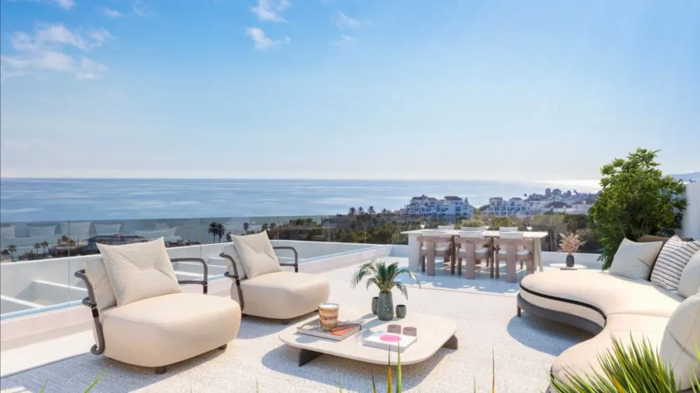 Terrasse - Penthouse with Sea Views in Estepona