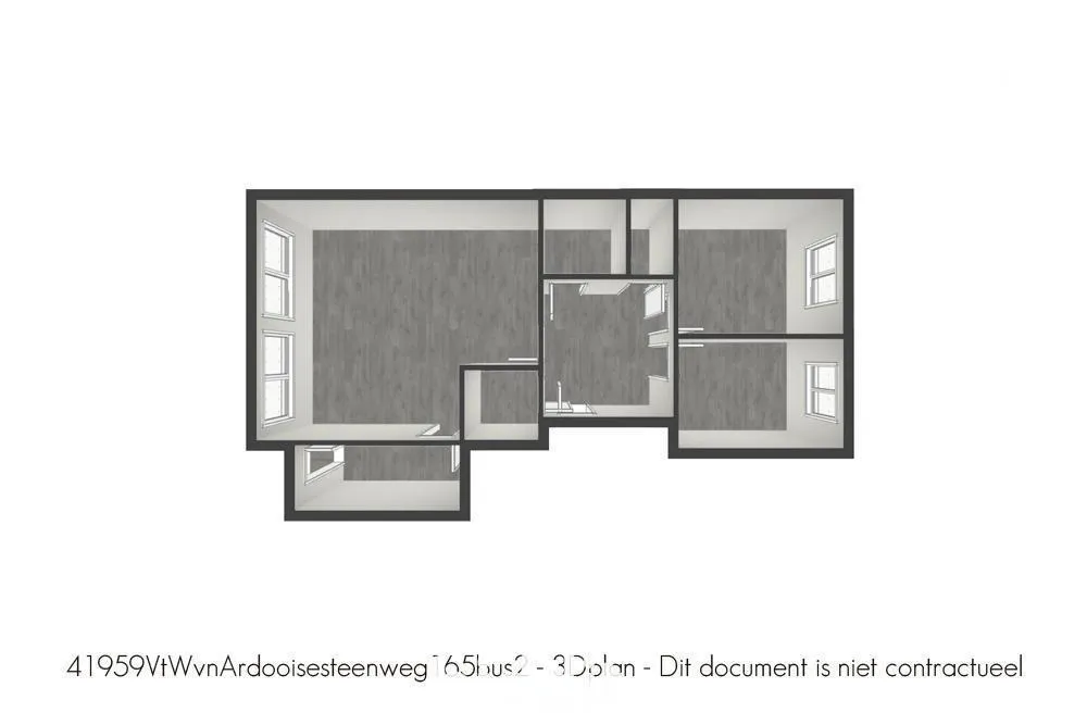 Plan - Appartement avec Garage et Balcon à Roulers