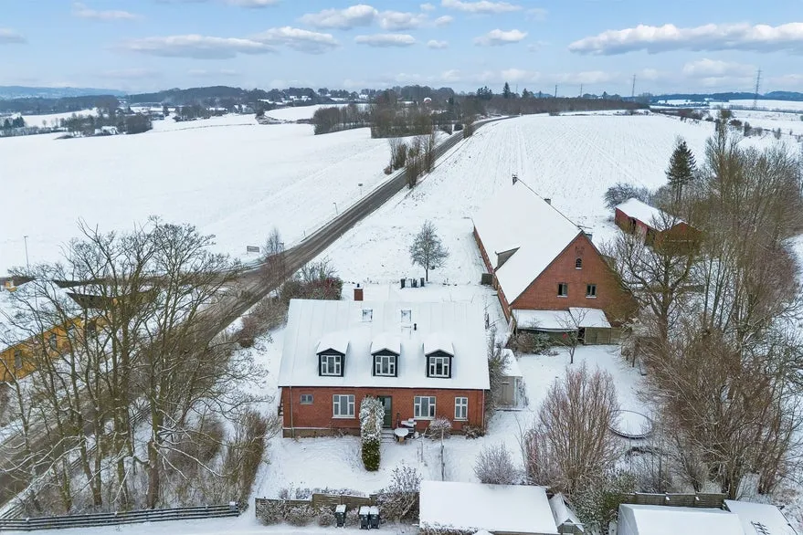 Aerial - Country Estate with Multiple Uses near Aarhus C