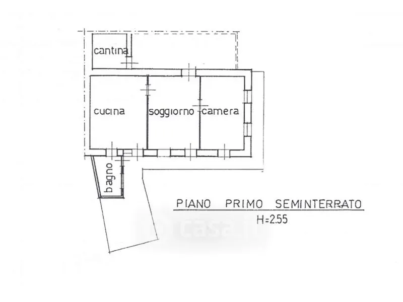 Plan - Character House with Terraces in Pont-Saint-Martin