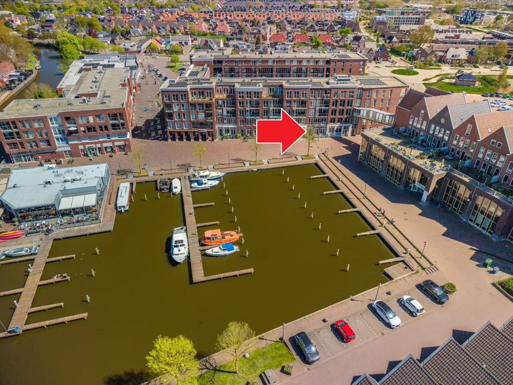 Vue aérienne - Maisonette with Harbour View in Overdiep