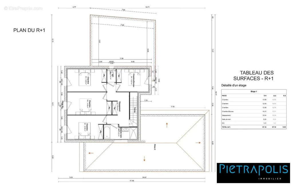 Plan - Terrain Viabilisé en Centre-Ville à Genas