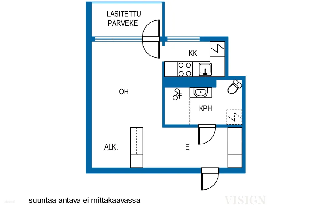 Plaan - Apartment with Balcony in Kerava