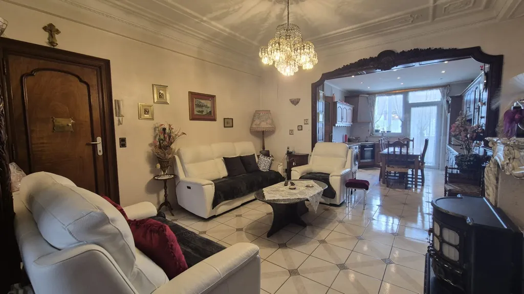Séjour - Apartment with Terrace in Jette, Brussels