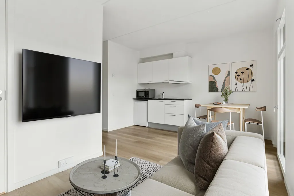 Elutuba - Modern 1-Bed Flat with EV Charging in Nørrelund