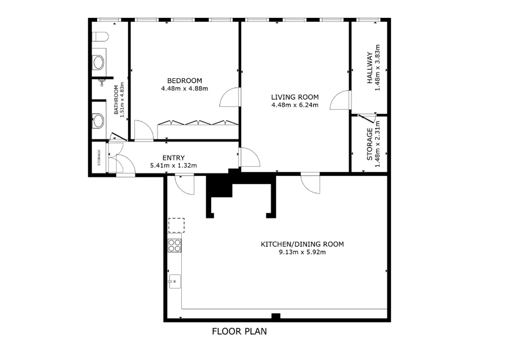 Plan - Apartment with Private Garage in Frederiksstaden