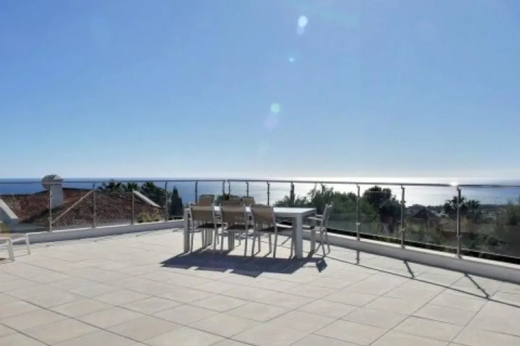 Terrace - Semi-Detached Villa with Sea Views in Marbella