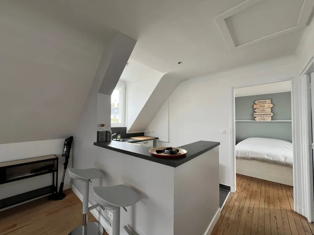 Cuisine - Appartement Vue Mer au Port de Kernevel à Larmor Plage