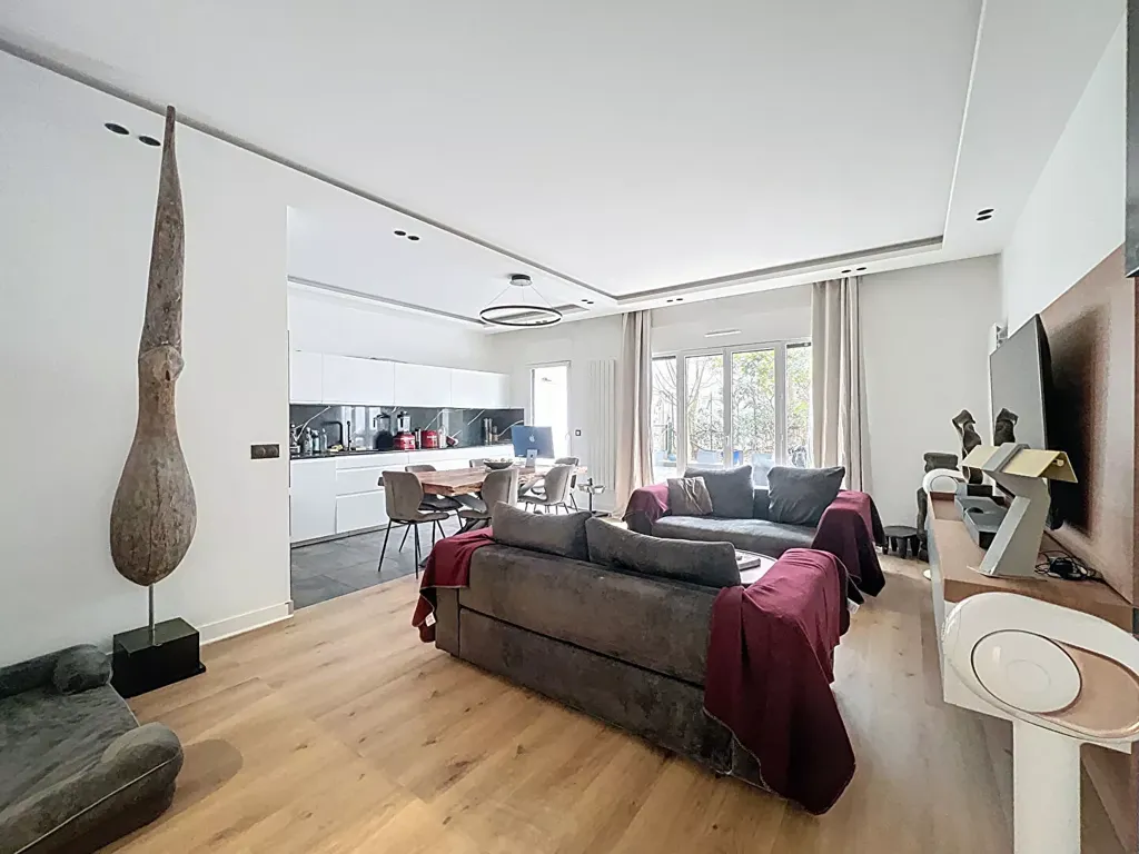 Séjour - Appartement Rez-de-Jardin avec Jardin à Suresnes
