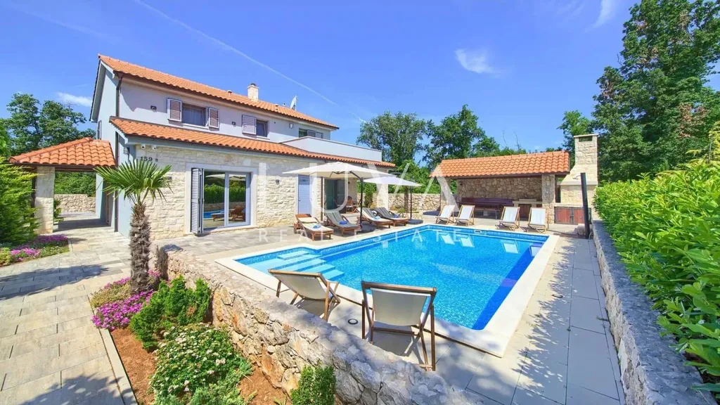 Piscine - Luxury Villa with Pool in Krk, Kvarner