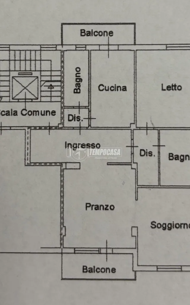 Plan - Spacious Flat with Historic Views in Ravenna