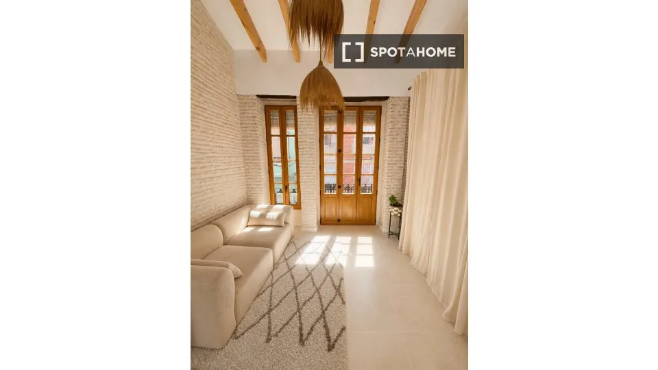 Séjour - Furnished Flat with Terrace in Cabanyal-Canyamelar