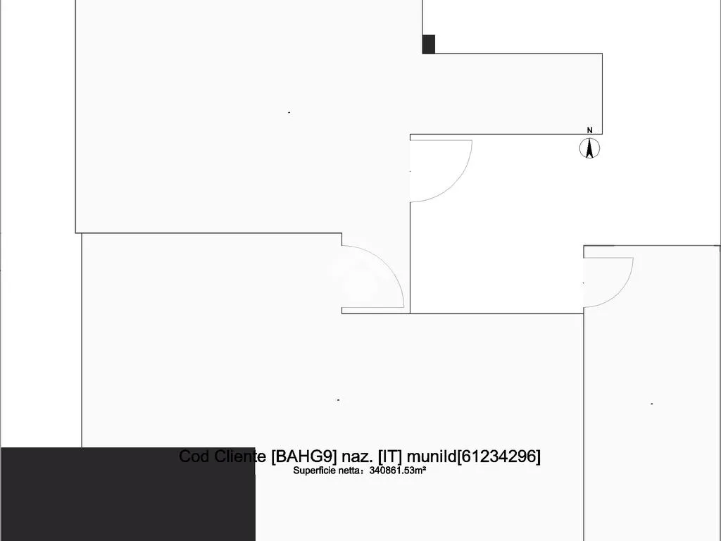 Plan - 3-Room Apartment with Balcony in Bitonto