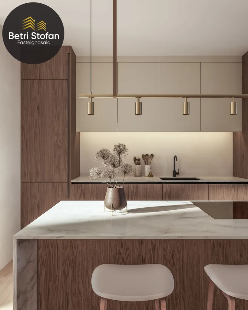 Köök - New Apartment with Mountain Views in Reykjavik