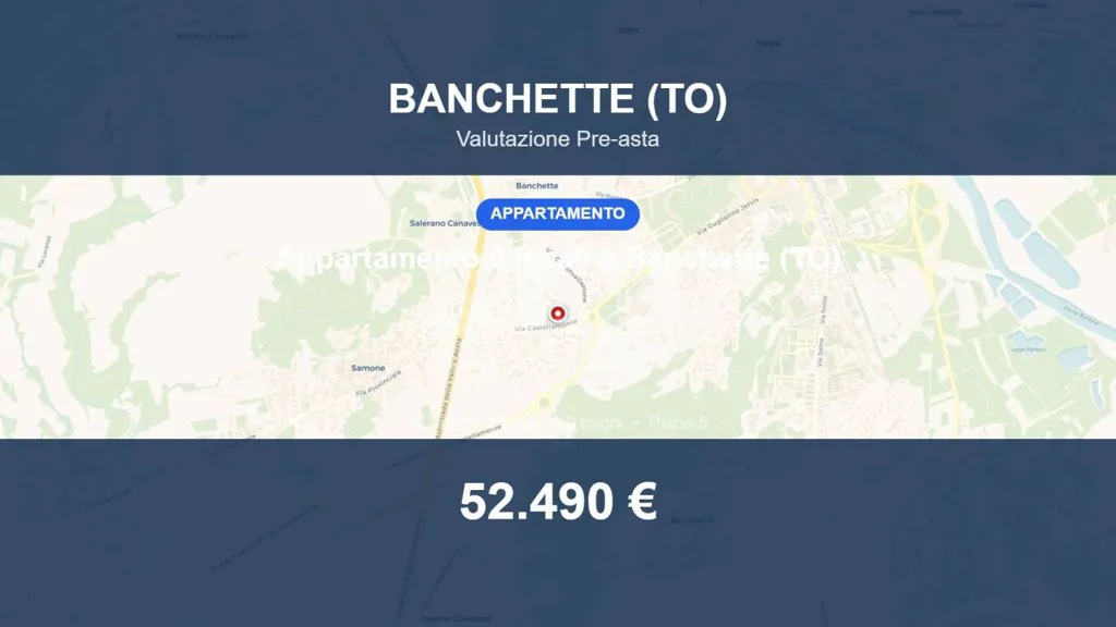 6-toaline korter asukohas Banchette