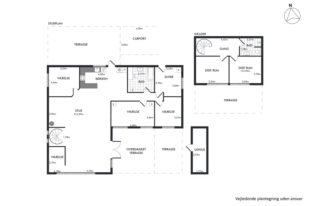 Floor Plan - Maintained Family Villa in Viborg