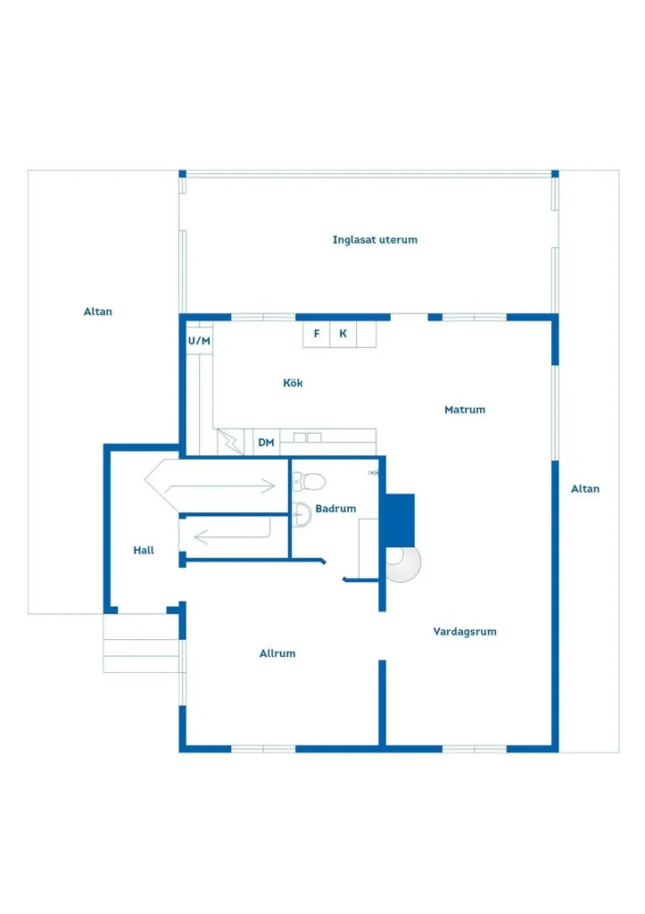 Plan - 20s Villa with Multiple Terraces in Bomhus