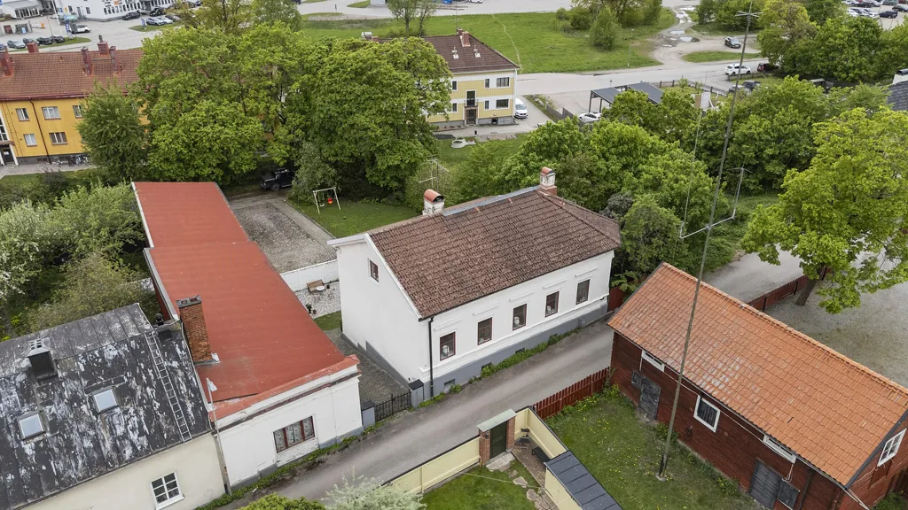 Vista aerea - Charming House with Historic Features in Old Town, Köping