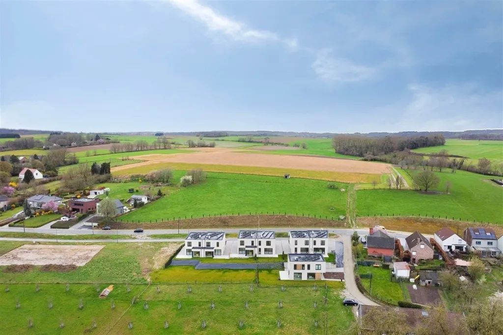Aerial - Contemporary House with Garden in Korbeek-Dijle
