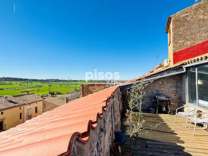 Terrace - Rustic House with Terrace in Torrefeta i Florejacs