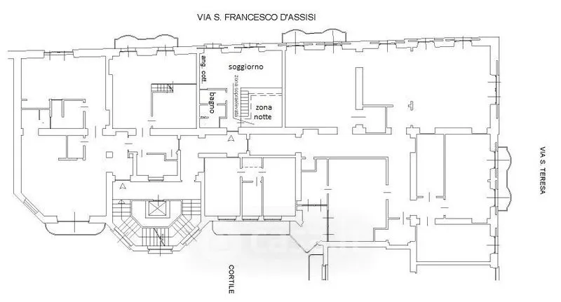 Planimetria - Fully Furnished Studio in Historic Centre, Turin