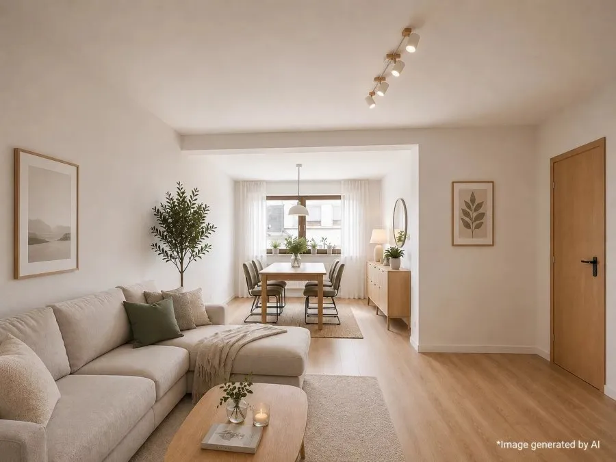 Séjour - Appartement Moderne avec Balcons à Grevenmacher