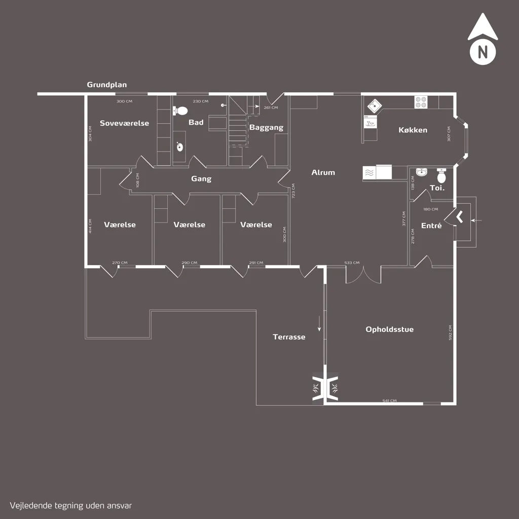 Plan - Villa with Garden near Viborg