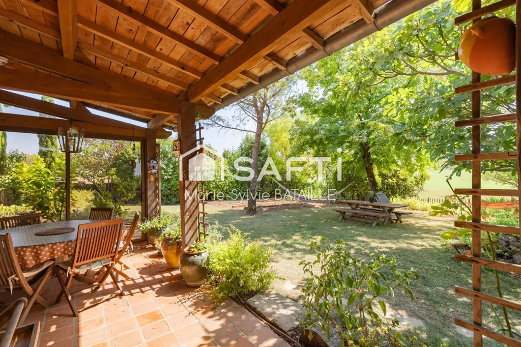 Terrass - Stone Cottage with Pool in Lombers