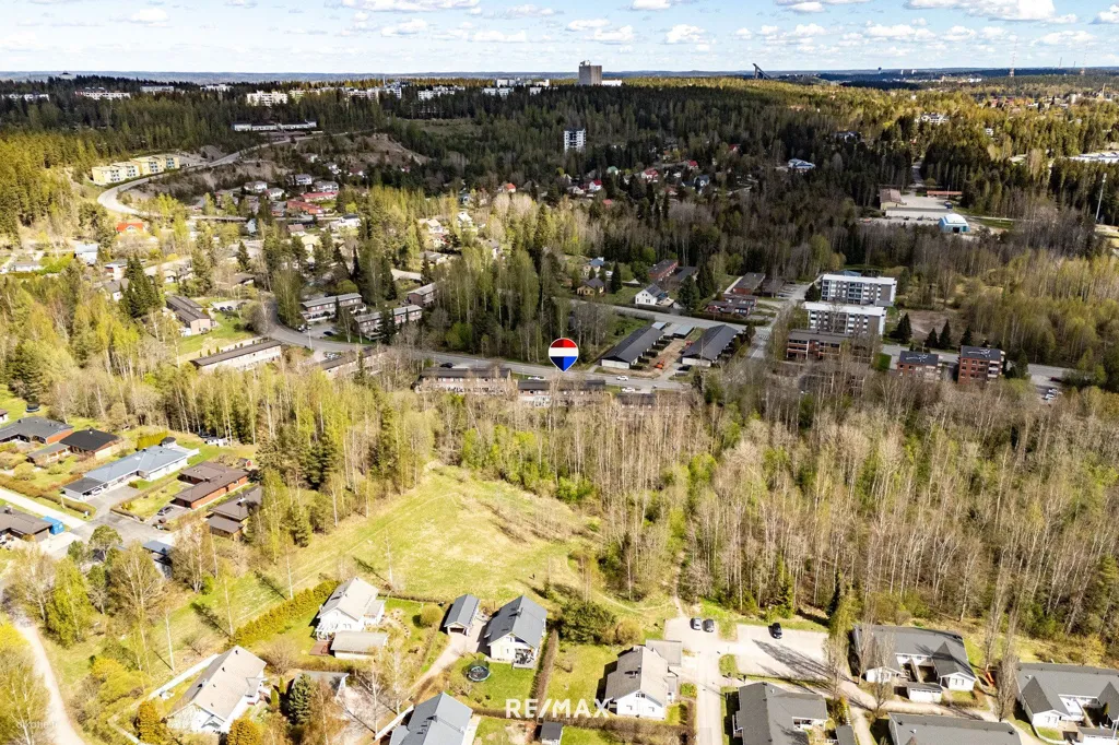 Vue aérienne - Spacious Terraced Apartment in Lahti